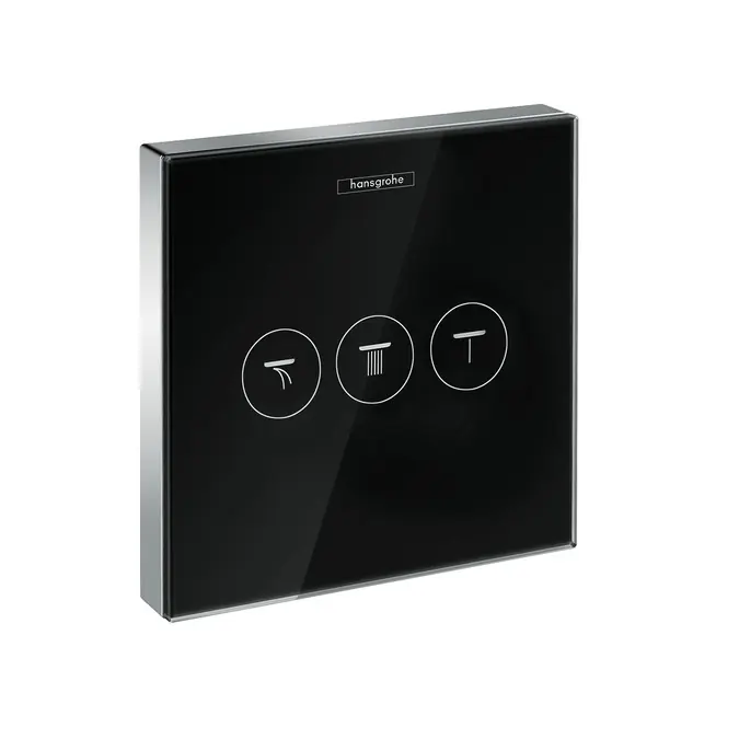Set de finition en verre Robinet d‘arrêt ShowerSelect E pour 3 fonctions (15736600)