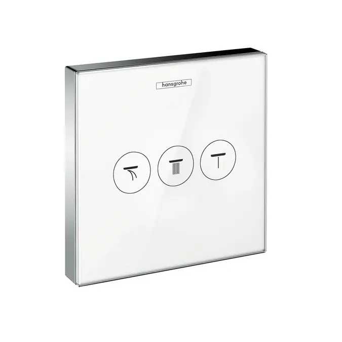 Set de finition en verre Robinet d‘arrêt ShowerSelect E pour 3 fonctions (15736400)