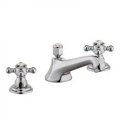 Trois trous Mélangeur lavabo, chrome (510460520)