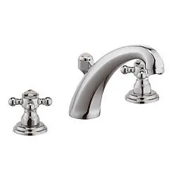 Trois trous Mélangeur lavabo, chrome (510430520)