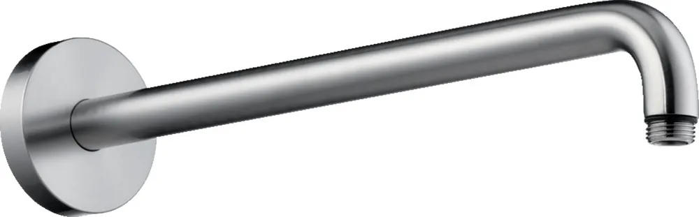 Bras de douche M 1/2" 389mm, Aspect acier (27413800)
