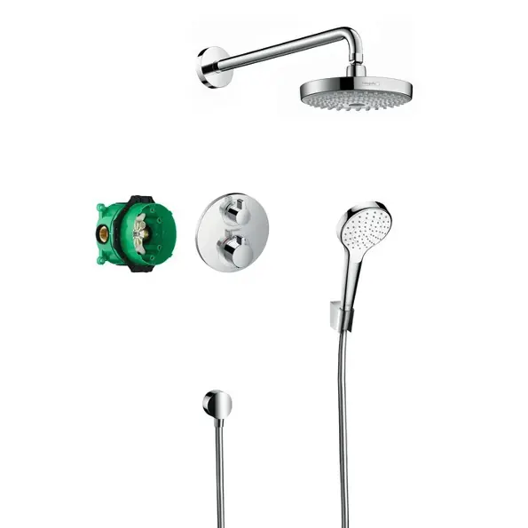 Croma Select S, Pack encastré Design ShowerSet Croma Select S / Ecostat S, Chrome (27295000)