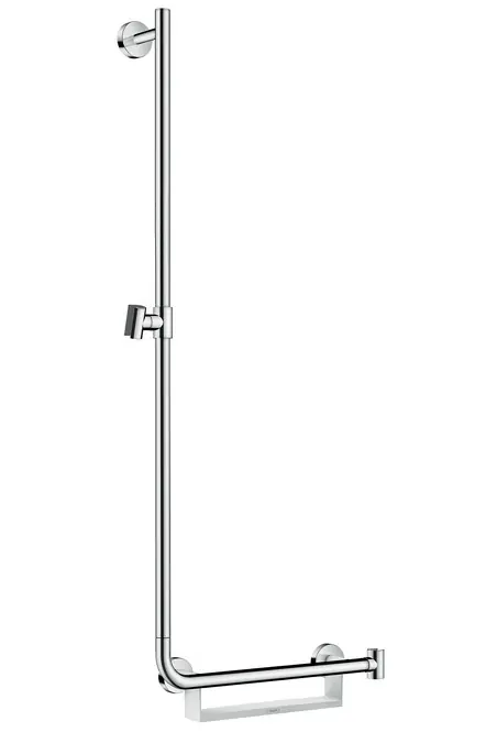 Barre de douche Unica‘Comfort 1,10m avec poignée à droite, sans flexible (26403400)