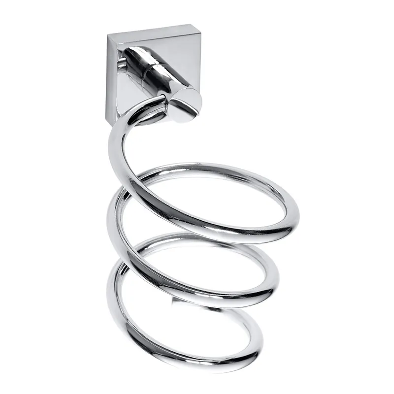Beta Support sèche-cheveux spiral mural en Laiton, Chrome (132117022)