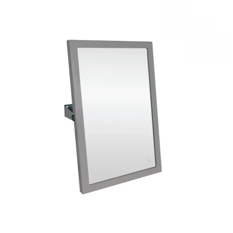 Miroir mural PMR 40 x 60 cm en acier inoxydable, pose portrait ou paysage Bemeta HELP (301401031)