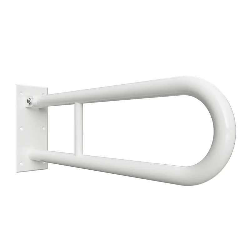 HELP Barre de maintien relevable en forme de U en Comaxite 60x25cm, Blanc (301102074)