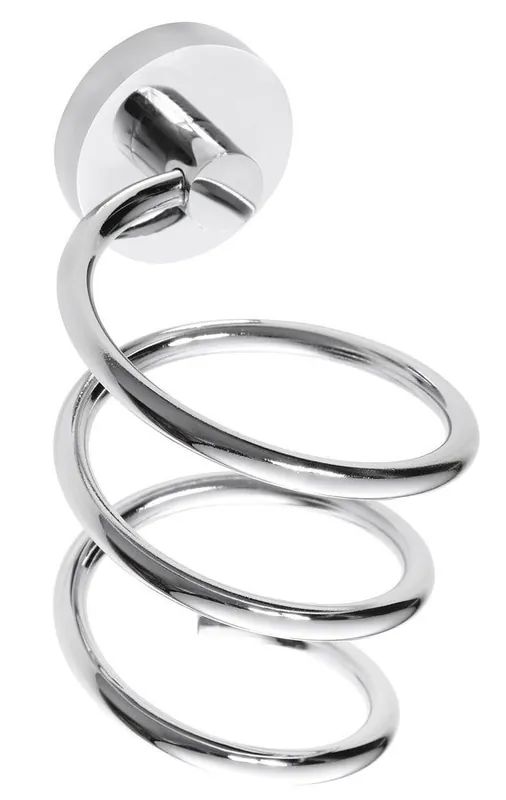 Omega Support sèche-cheveux spiral mural en Laiton, Chrome (104117022)