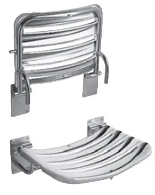 Siège de douche, 490mm x 340mm, acier inoxydable (H3897180030001)