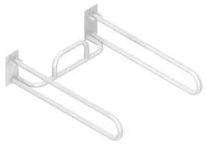 Pliage pour WC, 600mm x 834mm, acier inoxydable