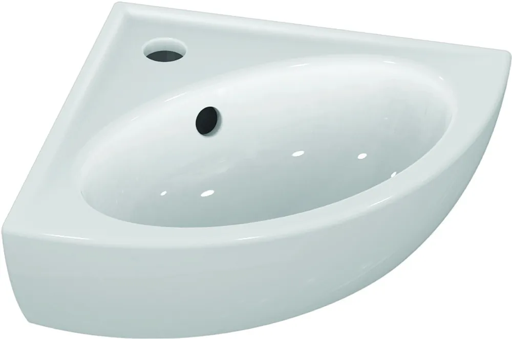 EUROVIT Lave-mains en coin 335 x 335 mm, blanc (V220201)