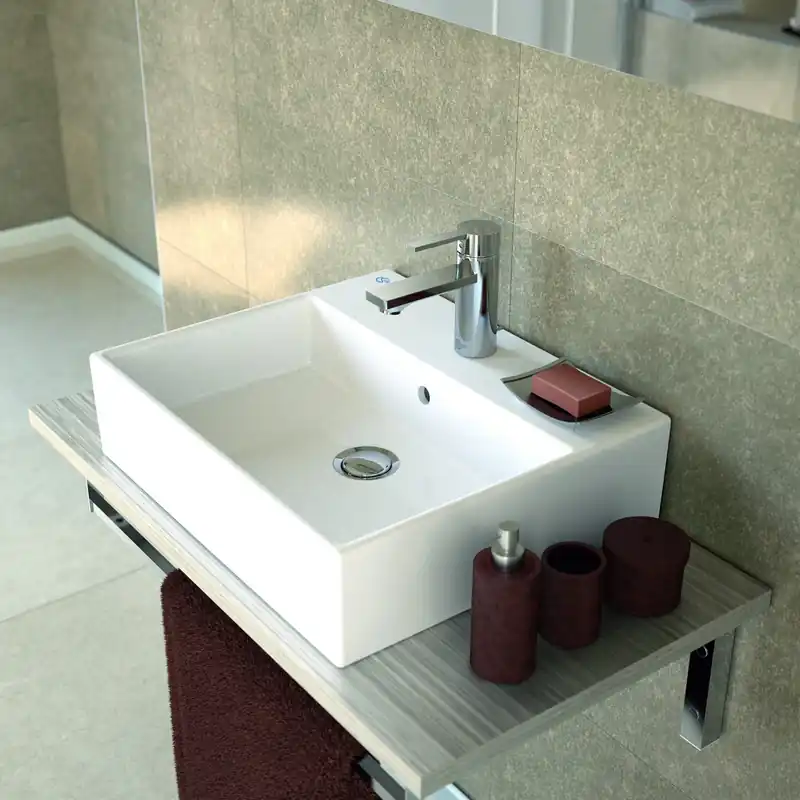 Lavabo 50 x 42 cm en céramique blanc à poser ou suspendu Ideal Standard Strada (K077701)