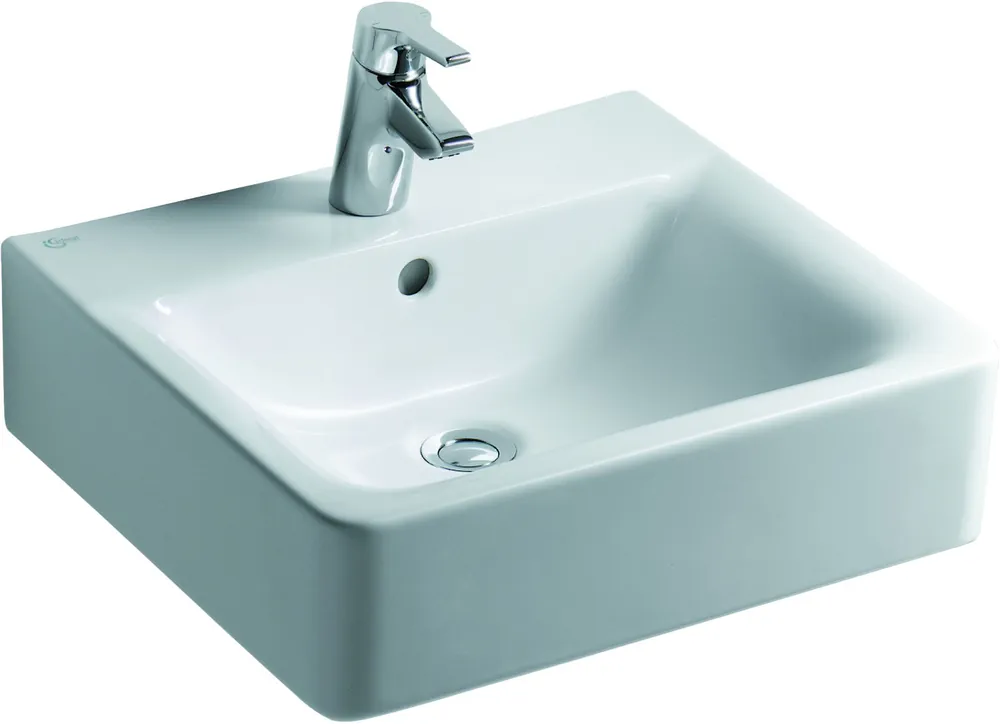 CONNECT Lavabo Cube 500 x 460 x 170 mm blanc IdealPlus (E7138MA)