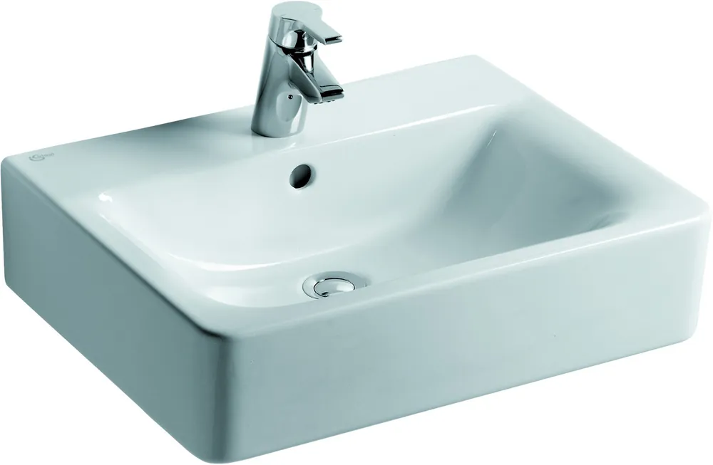 CONNECT lavabo 550 x 460 x 170 mm, Blanc IdealPlus (E7139MA)