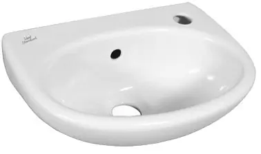 EUROVIT Lave-mains 350 x 260 x 155 mm, ouverture droite , blanc (E147901)