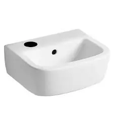 BETWEEN Lave-mains version gauche 350 x 300 x 150 mm, blanc (T059501)