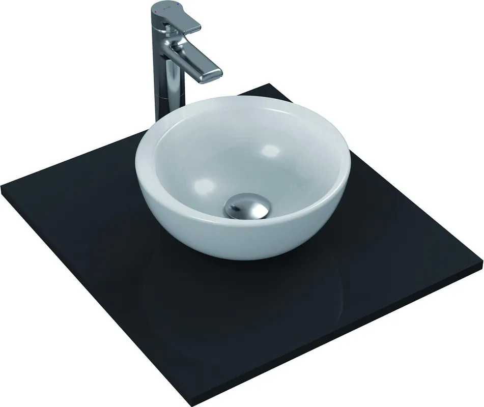 STRADA Lavabo à poser 340 x 340 x 155 mm, blanc IdealPlus (K0793MA)