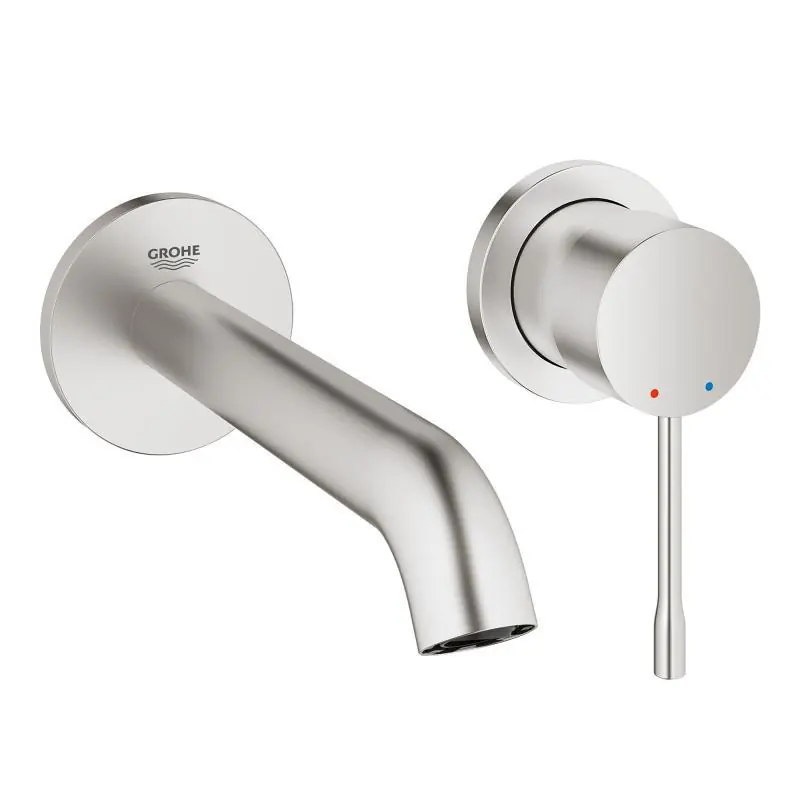 ESSENCE NEW - Façade de Mitigeur monocommande 2 trous lavabo Taille M SuperSteel (19408DC1)