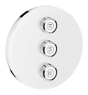 Grohtherm SmartControl Set de finition avec 3 sorties, Blanc (29152LS0)
