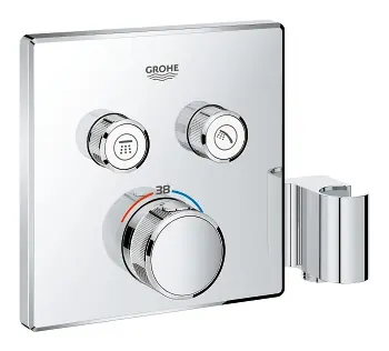 Grohtherm SmartControl Thermostatique pour installation encastrée 2 sorties avec support de douche integré (29125000)
