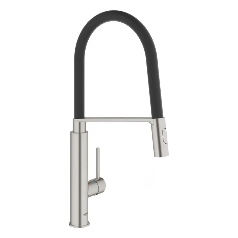 CONCETTO NEW - Mitigeur monocommande de cuisine SuperSteel (31491DC0)