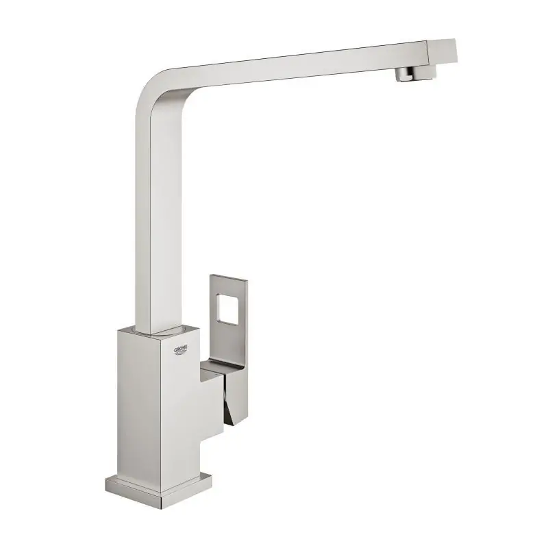 Eurocube Mitigeur monocommande d‘évier avec bec pivotant, Inox Brossé (31255DC0)