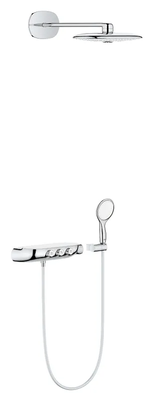 RAINSHOWER - System SmartControl 360 DUO Combi système de douche avec thermostat, montage mural/encastré (26443000)