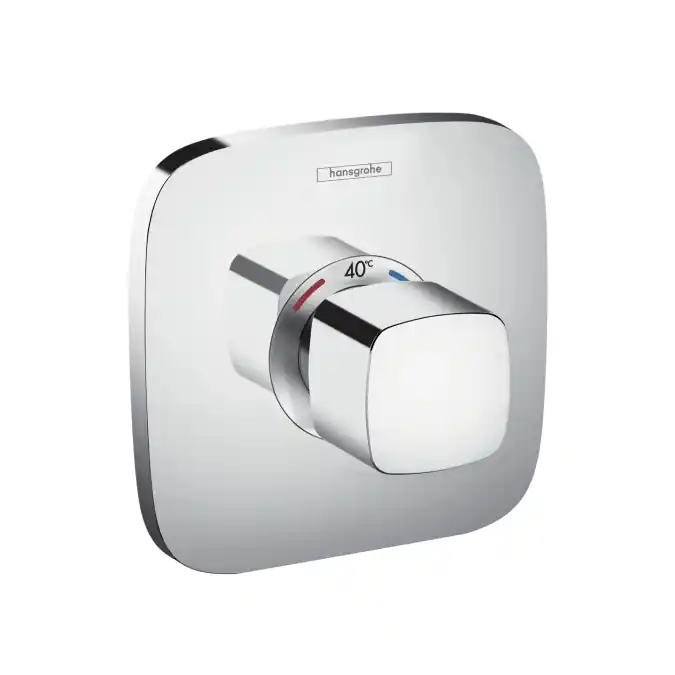 Ecostat E Set de finition pour mitigeur thermostatique E encastré haut débit, chromé (15706000)