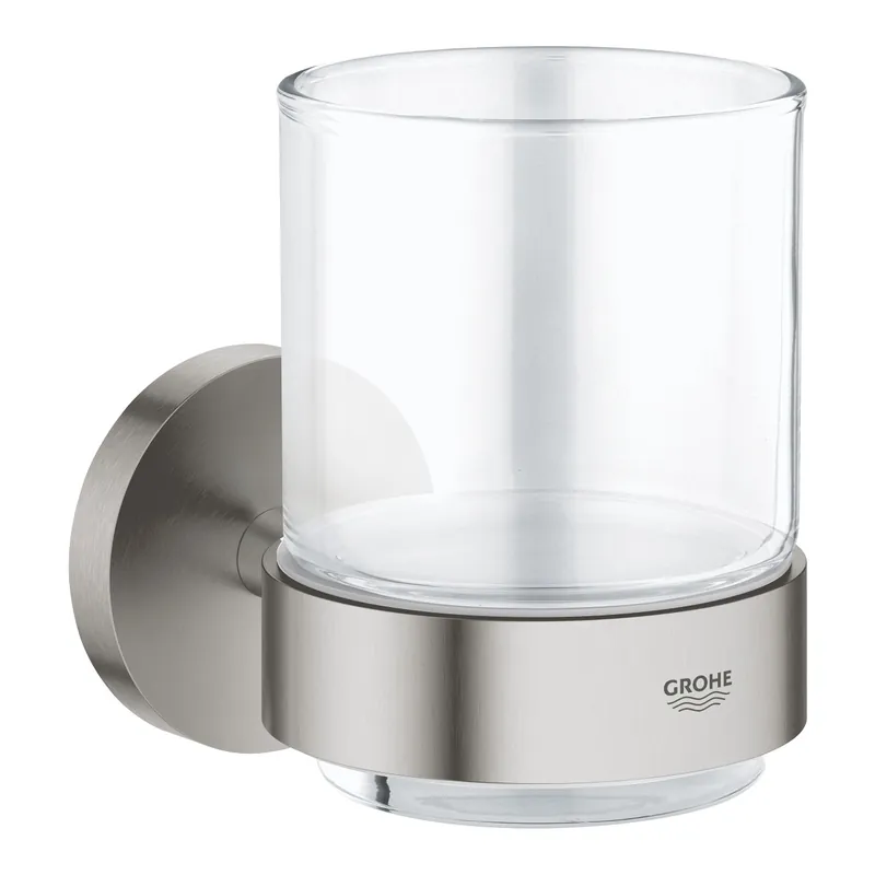 Start verre en cristal avec support, inox (G41194DC0)