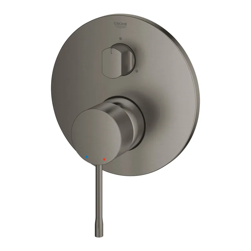 Essence mitigeur monocommande 3 sorties avec inverseur, gris foncé brossé (G24092AL1)