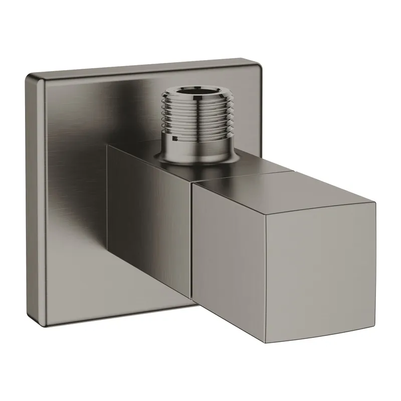 Eurocube robinet d‘arrêt équerre 1/2″, hard graphite brossé (G22012AL0)