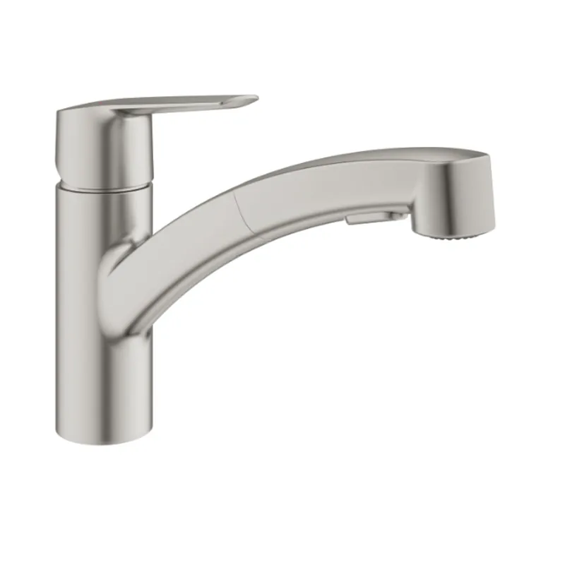 Start robinet de cuisine à bec bas avec double jet, inox (G30531DC1)