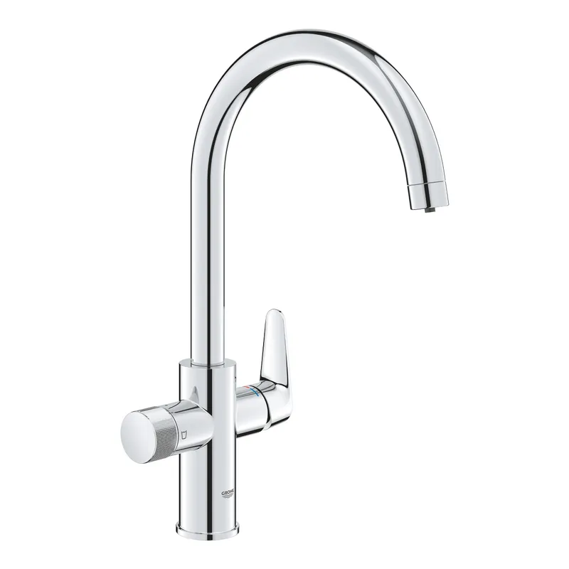 Blue Pure StartCurve mitigeur évier bec en C avec filtration de l‘eau, chrome (G30592000)