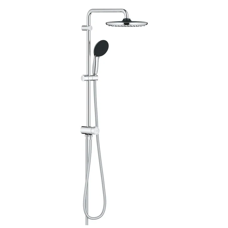 Vitalio Start System 250 Colonne de douche avec inverseur manuel + Douche de tête 2 jets + Douchette 2 jets, chrome (G26680001)