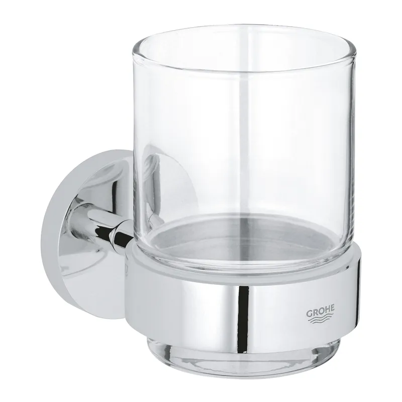Start verre en cristal avec support mural et fixations cachées, chrome (G41194000)