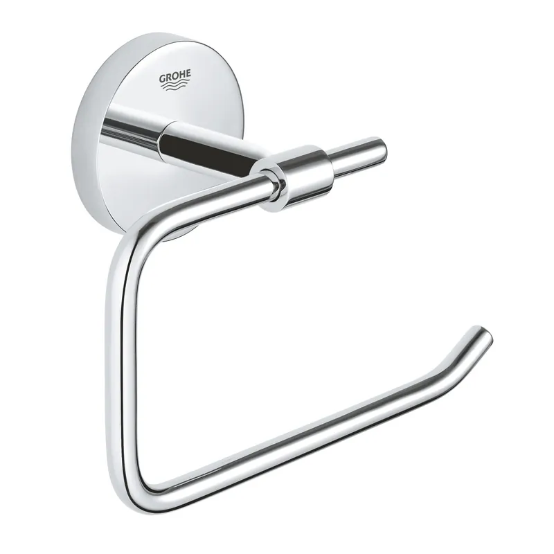 Start Cosmopolitan porte-papier toilette mural en métal avec fixations cachées, chrome (G41165000)