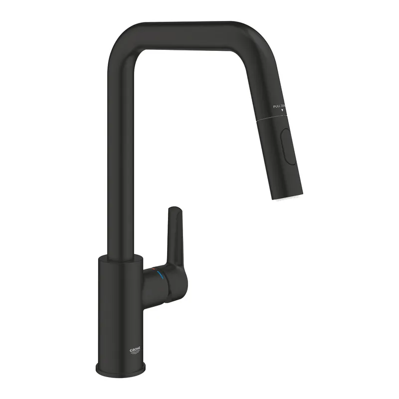 Start mitigeur monocommande évier avec douchette 2 jets, noir mat (G306312430)