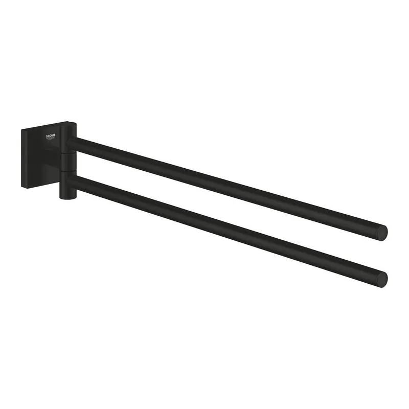 Start Cube double porte-serviettes 43,8 cm, noir mat (G409762430)