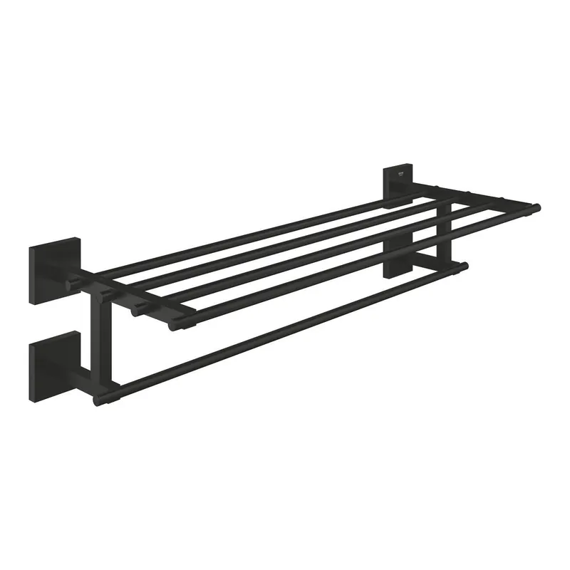Start Cube rack porte-serviettes en métal 60 cm avec fixations cachées, noir mat (G410992430)