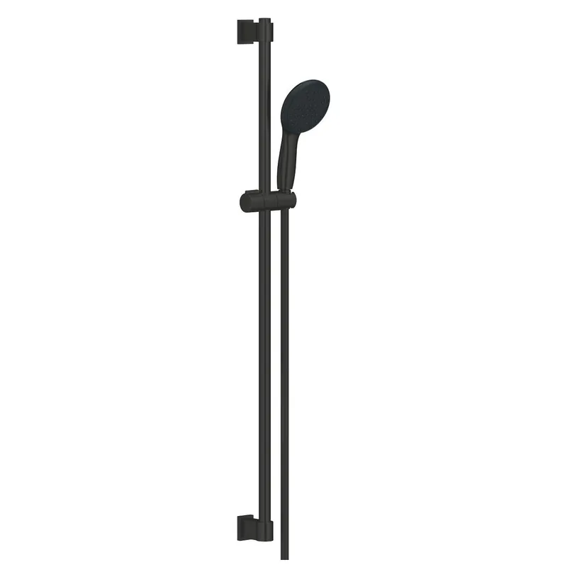 Vitalio Start 110 Set de douche avec barre 90 cm + Douchette 2 jets, noir mat (G269542431)