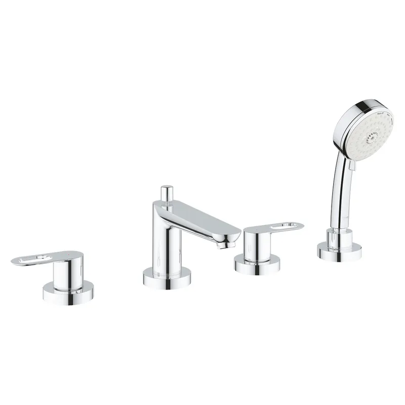 BauLoop mitigeur bord de baignoire, installation 4 trous, chrome (G2511900A)