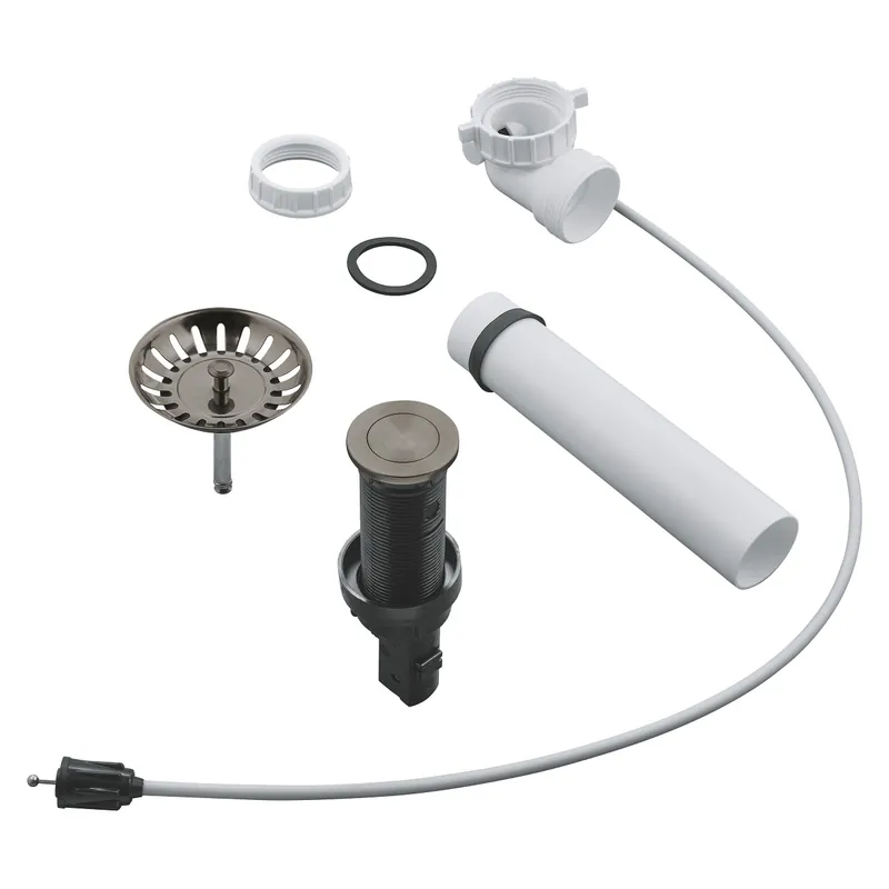 Set garniture de vidage pour éviers, hard graphite brossé (G40986AL0)