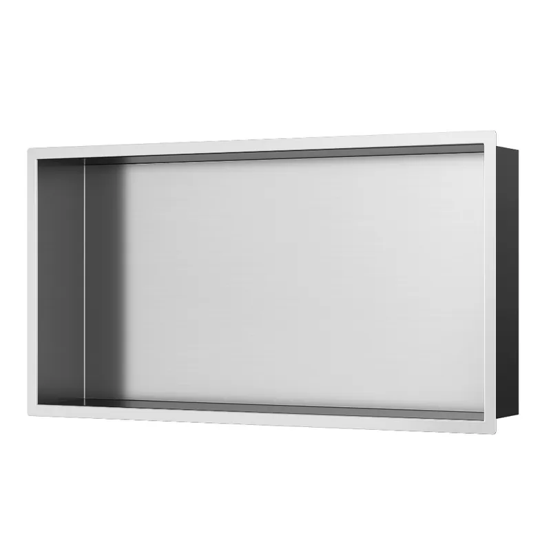 Timeless Niche de Douche à encastrer, Acier Inoxydable 304, 60x30x10cm, Chrome brossé