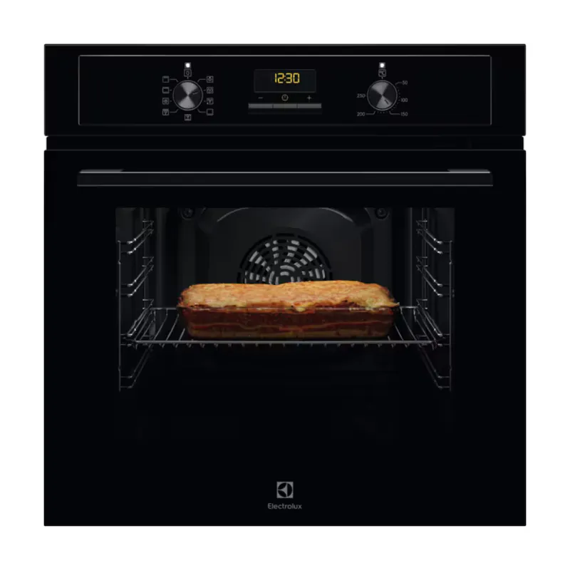 600 SurroundCook® Four encastrable 65 L, classe A, chaleur tournante pulsée, auto nettoyant AquaClean, noir (EOF3H50BK)