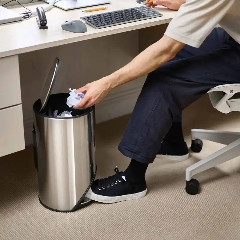 Arc™ Easy-Push poubelle 10L, inox (30152)