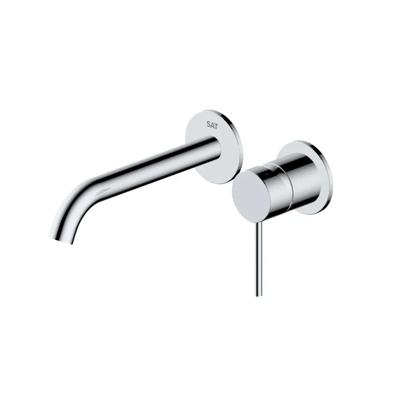 Aurum mitigeur lavabo encastré à levier avec corps d‘encastrement, chrome brillant (SATBAUR101CR)
