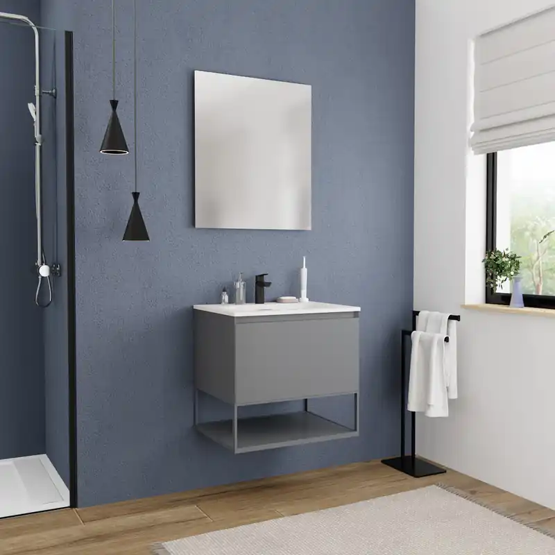 Ceramia meuble de salle de bain Ceramia 60 cm, gris foncé (CERAMIA-1DG60)