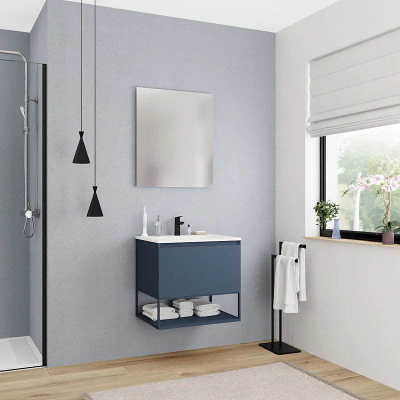 Ceramia meuble de salle de bain Ceramia 60 cm, bleu foncé (CERAMIA-1DB60)