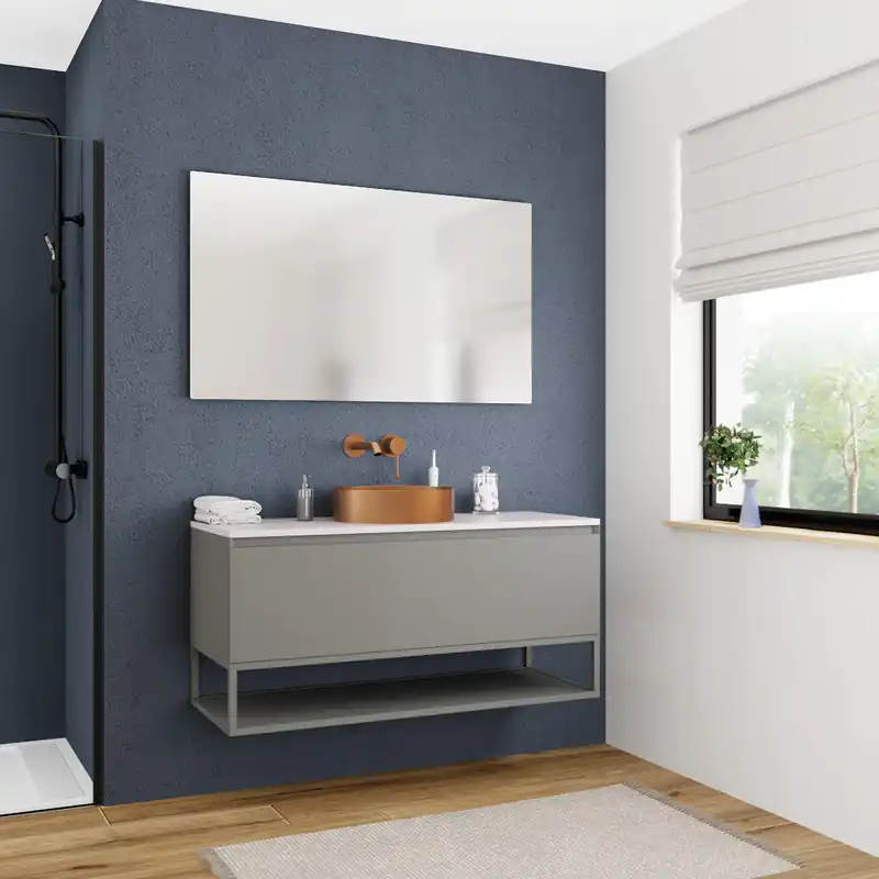 Ceramia Nouveau meuble de salle de bain 120 cm, gris foncé (CERAMIA-1DG120)