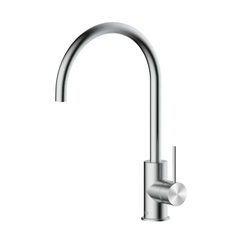 Aurum mitigeur cuisine sur pied 36,3 cm avec bras pivotant, à levier, acier inoxydable (SATBAUR280NRZ)