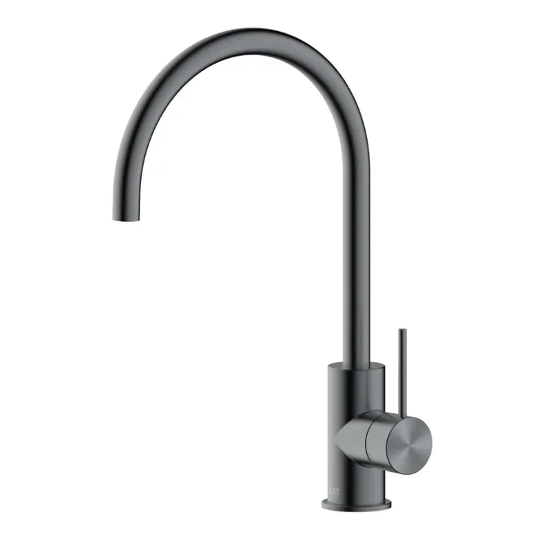 Aurum mitigeur d‘évier sur pied 36,3 cm à levier avec bras pivotant, métal brossé (SATBAUR280BGM)